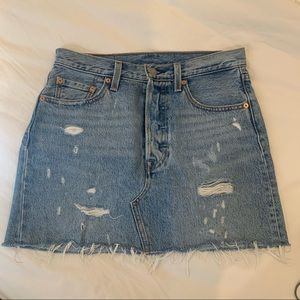 Levis High Waisted Denim Skirt